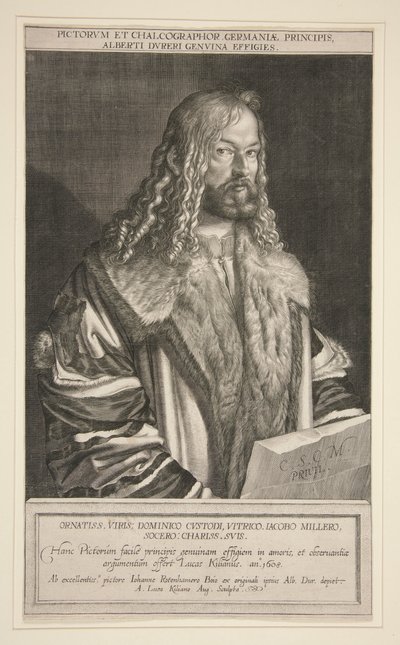 Retrato de Alberto Durero de Lucas Kilian