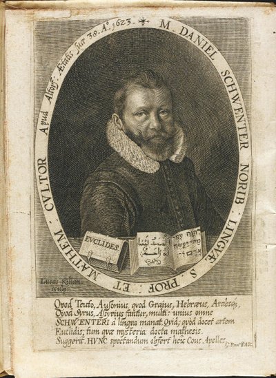 Retrato de Daniel Schwenter 1585-1636 de Lucas Kilian