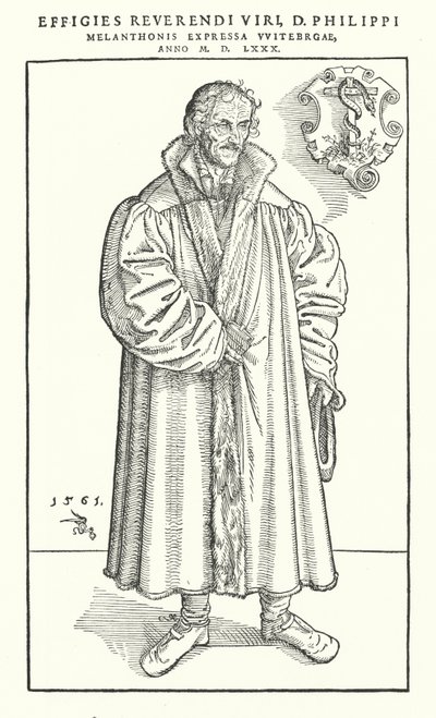 Philipp Melanchthon, reformador protestante alemán de Lucas The Younger (after) Cranach