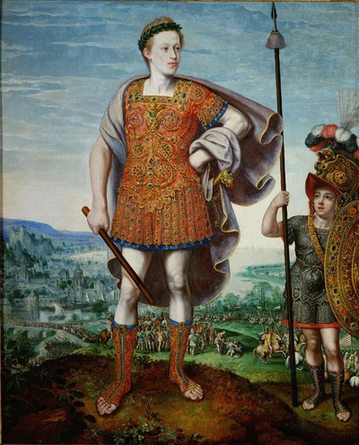 Archiduque Matías como Escipión Africano el Mayor, 1580 de Lucas Valckenborch van