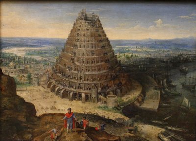 La Torre de Babel, 1594 de Lucas Valckenborch van
