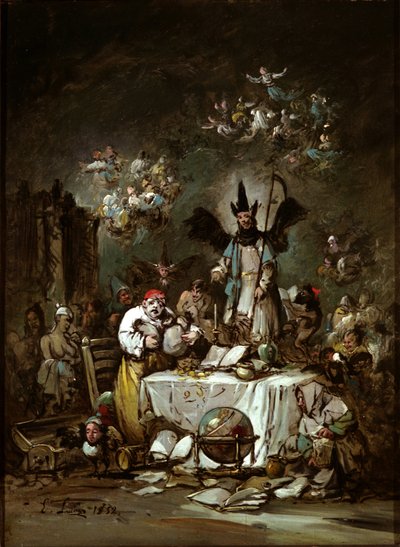 Capricho Alegórico. La Avaricia de Eugenio Lucas Velázquez