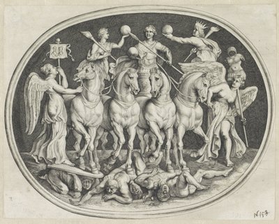 Triunfo alegórico del emperador Licinio
Varie Figueri de Agati Antique (título de la serie) de Lucas Vorsterman (I)