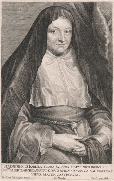 Serenissima D. Isabel Clara Eugenia, Hispaniarum Infans, etc. de Lucas Vorsterman