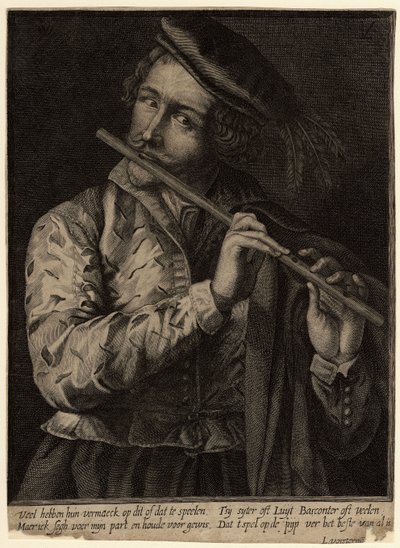 El flautista de Lucas Vorsterman the Elder