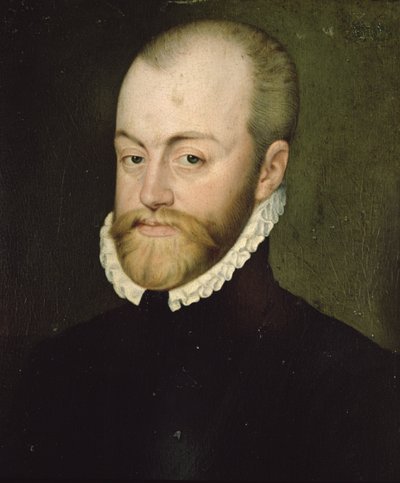 Retrato de Felipe II (1527-1598), rey de España (óleo sobre lienzo) de Lucas de Heere
