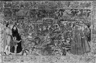 El torneo, Taller de Bruselas, c.1582-85 de Lucas de Heere
