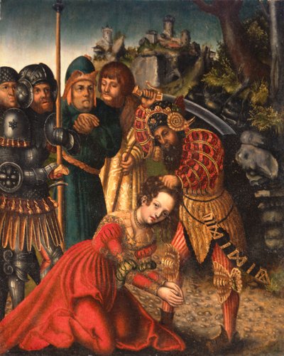 Martirio de Santa Catalina de Lucas school of Cranach