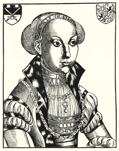 Sybille de Cleves, consorte de Juan Federico I, Elector de Sajonia de Lucas the Elder (after) Cranach