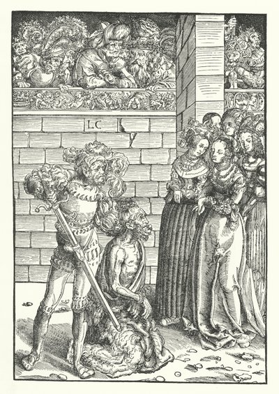 La decapitación de San Juan Bautista de Lucas the Elder (after) Cranach