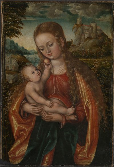 La Virgen con el Niño, c.1518 (óleo sobre madera) de Lucas the Elder (workshop of) Cranach