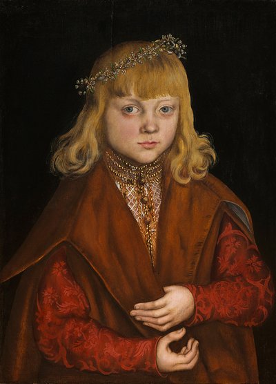 Un príncipe de Sajonia, c.1517 de Lucas the Elder Cranach
