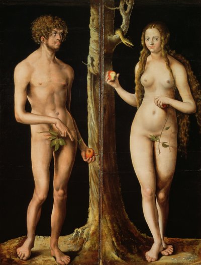 Adán y Eva, c.1508-10 de Lucas the Elder Cranach