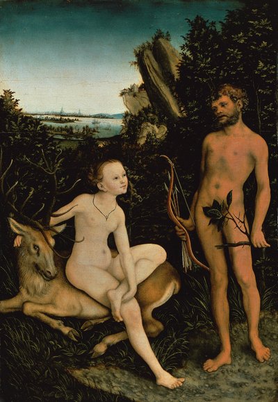 Apolo y Diana de Lucas the Elder Cranach