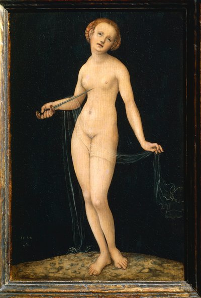 Austria, Viena, Imagen pintada de Lucrecia de Lucas the Elder Cranach