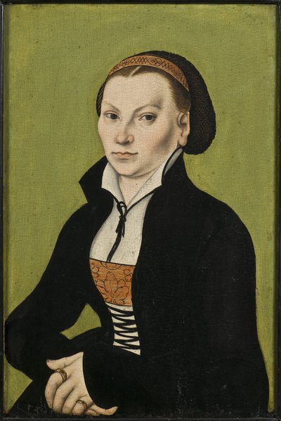 Retrato de Katharina Luther, nacida Katharina von Bora (1499-1552) de Lucas the Elder Cranach