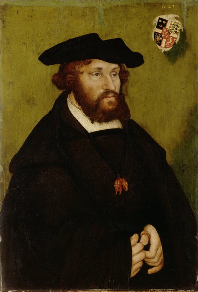 Cristián II de Dinamarca, Noruega y Suecia - Retrato del Rey Cristián II de Dinamarca (1481-1559) de Lucas the Elder Cranach