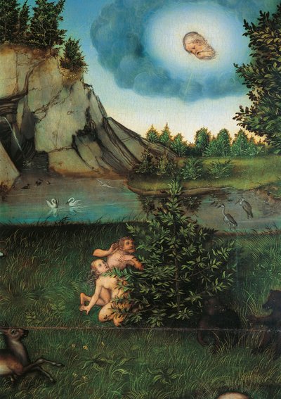 Detalle del Paraíso, c.1530 de Lucas the Elder Cranach