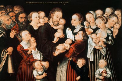 Jesús y los niños de Lucas the Elder Cranach