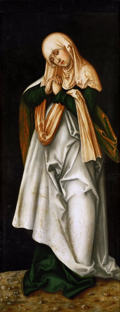 La caída del hombre: La Virgen como madre de dolores de Lucas the Elder Cranach