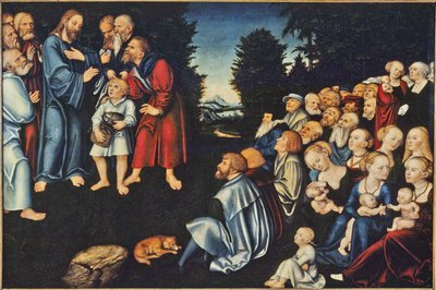 La multiplicación de los panes de Lucas the Elder Cranach
