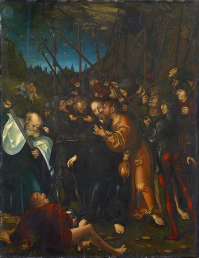 El arresto de Cristo de Lucas the Elder Cranach