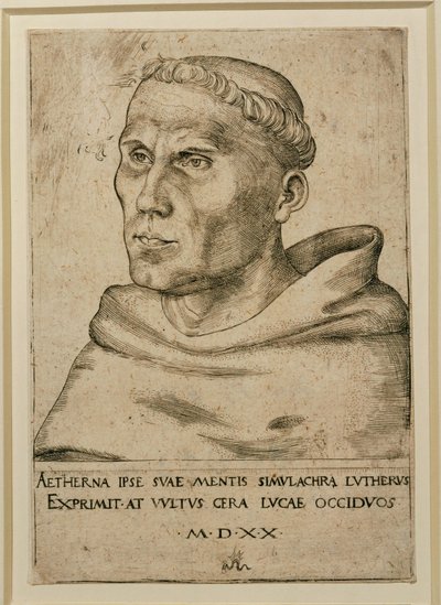 Martin Luther ... (grabado) de Lucas the Elder Cranach