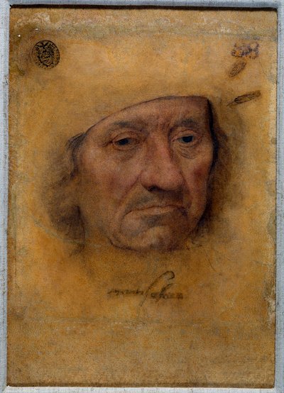 Retrato del Doctor Petrus von Clapis Dibujo al pastel de Bruyn de la Escuela de Lucas Cranach el Viejo de Lucas the Elder Cranach