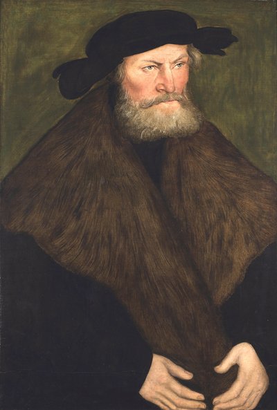 Retrato del duque Enrique el Devoto de Sajonia 1528 (Óleo sobre tabla) de Lucas the Elder Cranach
