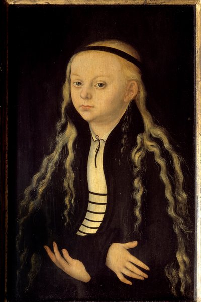 Retrato de Magdalena Luther (1529-1542) hija de Martin Luther de Lucas the Elder Cranach