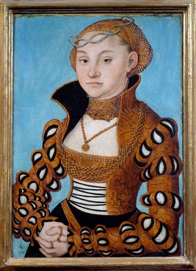 Retrato de una dama sajona noble de Lucas the Elder Cranach