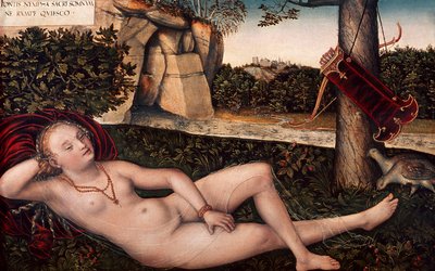 Diana reclinada de Lucas the Elder Cranach