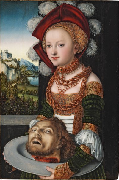 Salomé con la cabeza de San Juan Bautista de Lucas the Elder Cranach