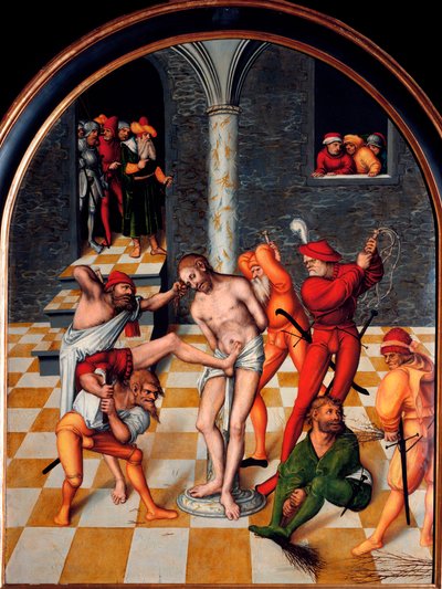 La flagelación de Cristo de Lucas the Elder Cranach
