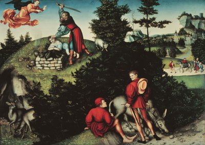 El sacrificio de Isaac de Lucas the Elder Cranach