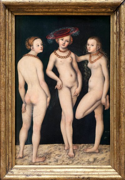 las tres gracias de Lucas the Elder Cranach
