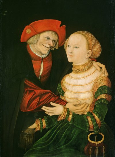 La pareja desigual de Lucas the Elder Cranach