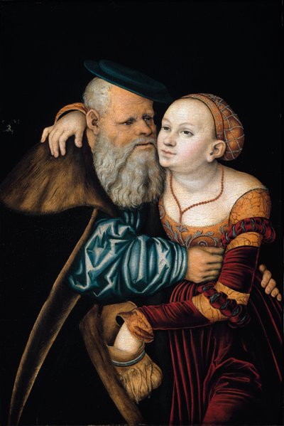 La pareja despareja de Lucas the Elder Cranach