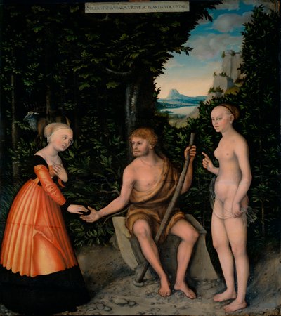 El juicio de Hércules entre el vicio y la virtud de Lucas the Elder Cranach