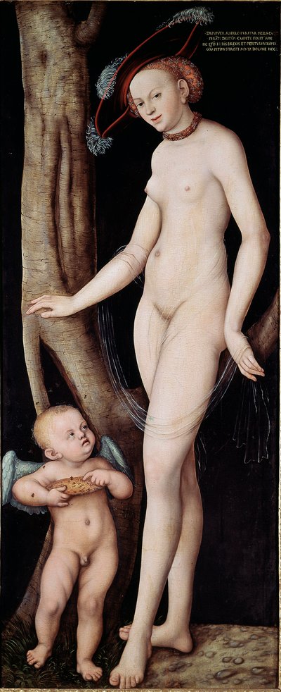 Venus y Cupido (Afrodita y Eros) de Lucas the Elder Cranach