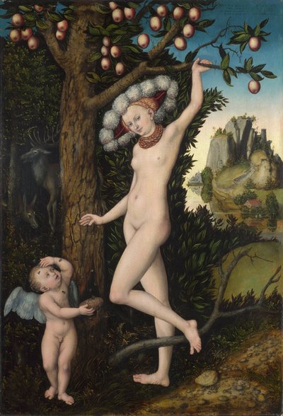Venus y Cupido, c.1525 de Lucas the Elder Cranach
