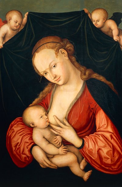 Virgen María amamantando a Jesús de Lucas the Elder Cranach