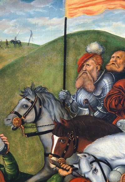 Camino al Calvario (detalle) de Lucas the Elder Cranach