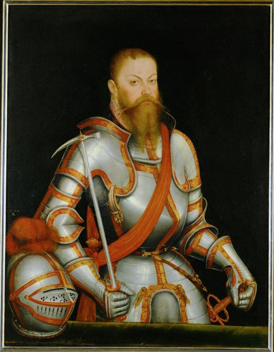 Elector Moritz de Sajonia ... (pintura sobre lienzo) de Lucas the Younger Cranach