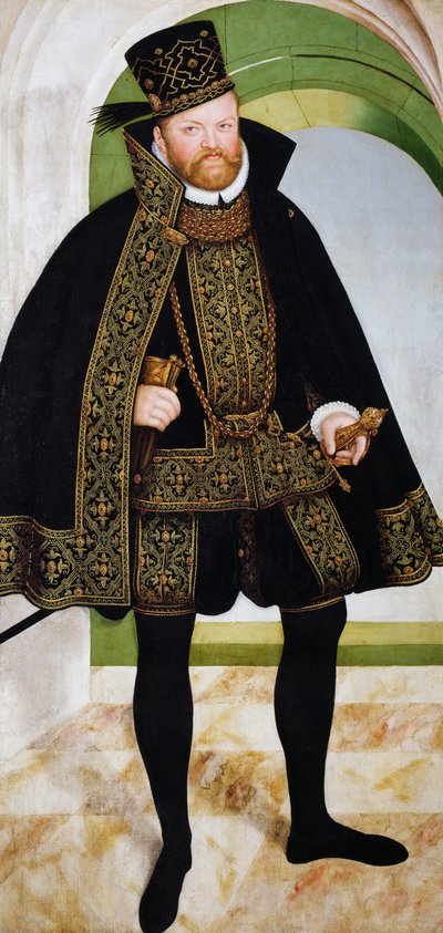 Retrato de Augusto I de Sajonia de Lucas the Younger Cranach
