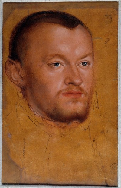 Retrato del Duque Augusto de Sajonia. Augusto I de Sajonia, conocido como el Piadoso de Lucas the Younger Cranach