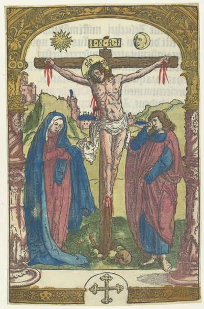 Cristo en la cruz de Lucas van Leyden (attributed to)