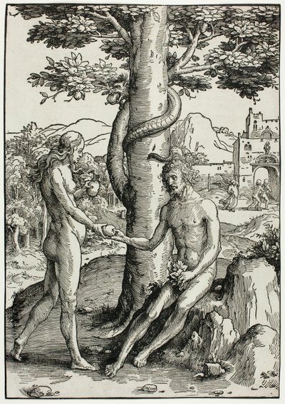 Adán y Eva (La caída del hombre) de Lucas van Leyden