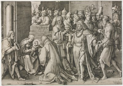 Adoración de los Magos de Lucas van Leyden