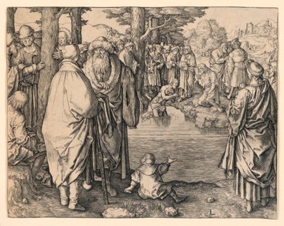 Bautismo de Cristo de Lucas van Leyden